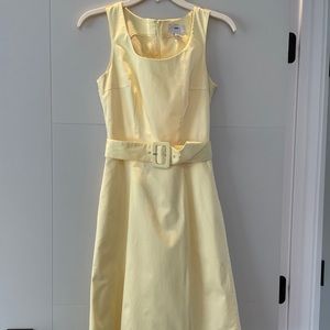 H&M Yellow Fitted Dress